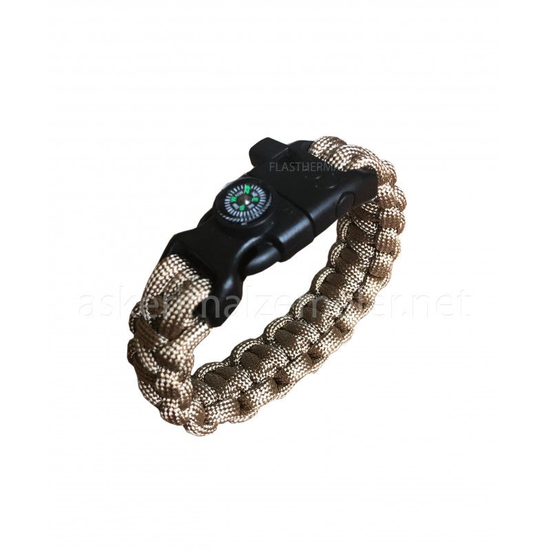 Paracord Tactical Magnezyum Survivor Bileklik Nano